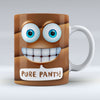 Pure Pants Emoji Text - Mug