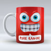 Pure Ragin Emoji Text - Mug
