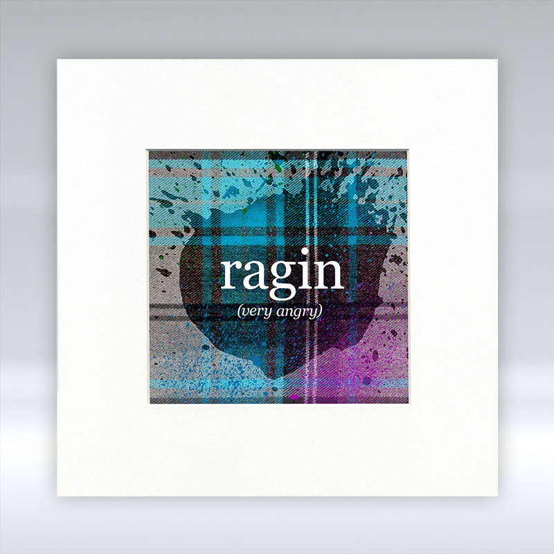 Ragin - Mounted Print