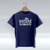 Scotland The Brave Big Logo - Blue T-Shirt
