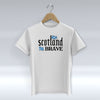 Scotland The Brave Big Logo - White T-Shirt
