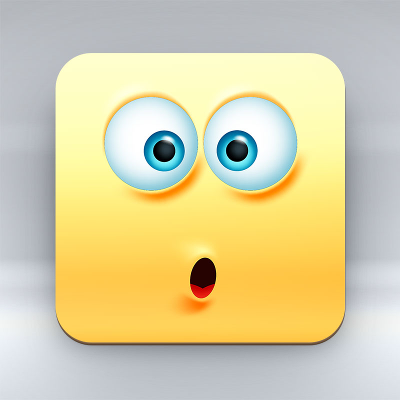 Shocked Emoji - Coaster
