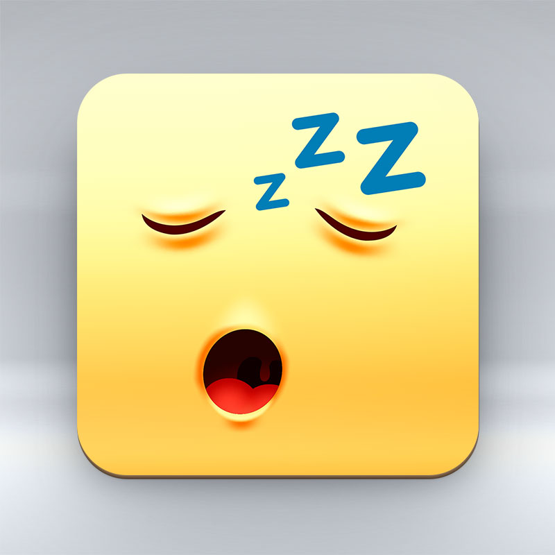 Sleeping Emoji - Coaster