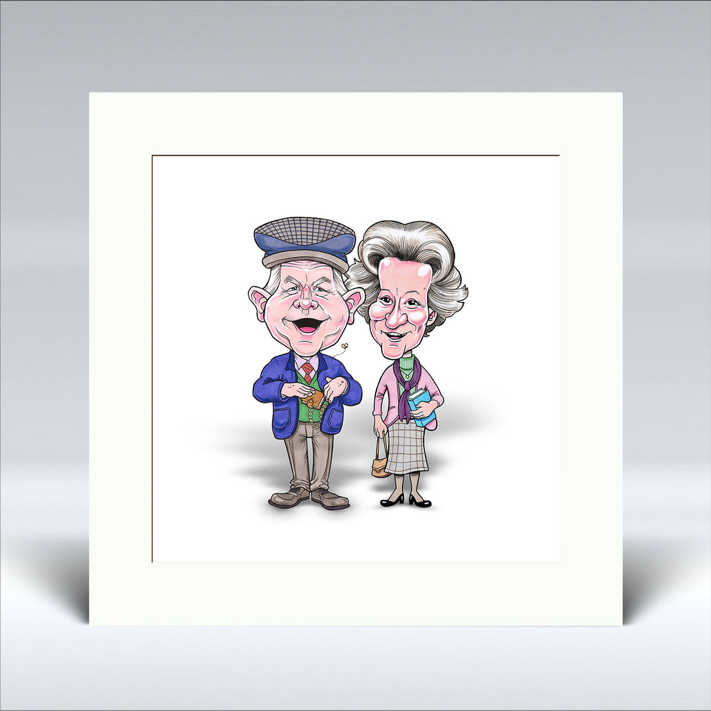 The Auld Codgers - Mounted Print