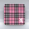 Black Pink Tartan - Coaster