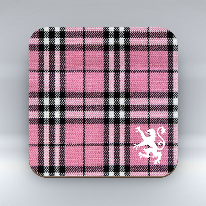 Black Pink Tartan - Coaster