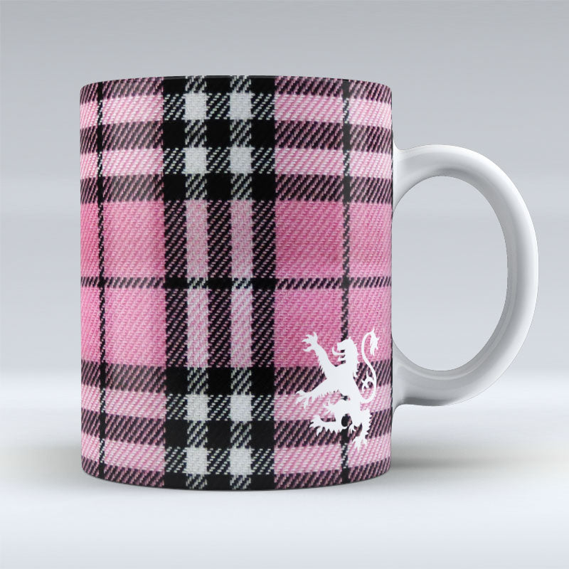 Black Pink Tartan - Mug