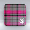 Grey Pink Tartan - Coaster