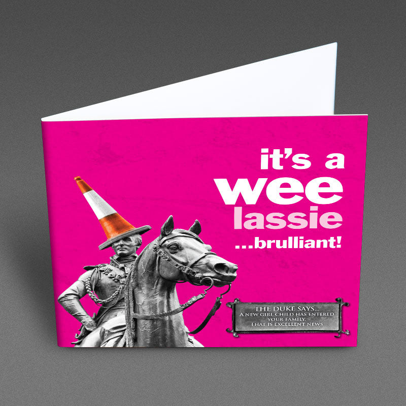 Duke It's a Wee Lassie ...Brulliant!