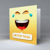 Wettin Masel Emoji Text - Greetings Card