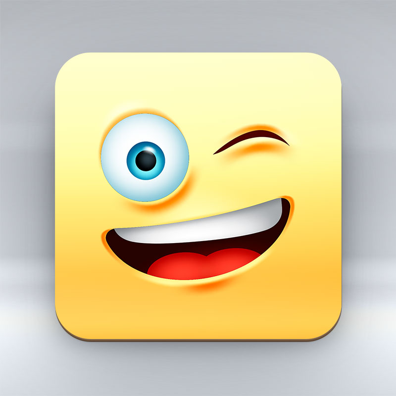 Wink Emoji - Coaster