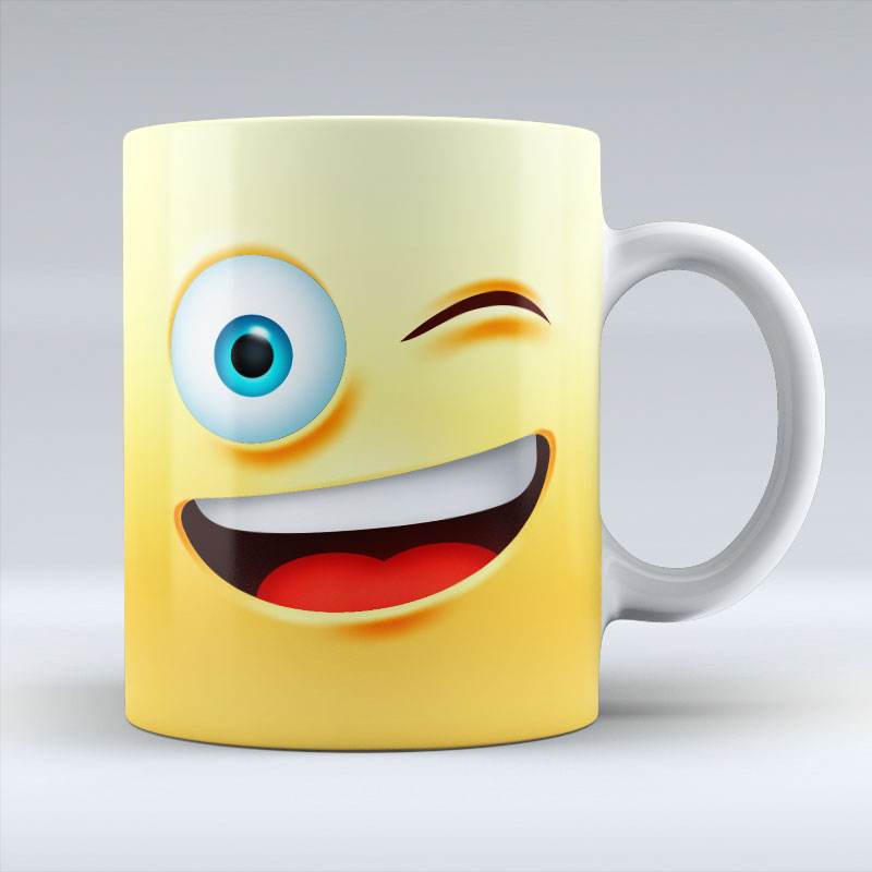 Wink Emoji - Mug