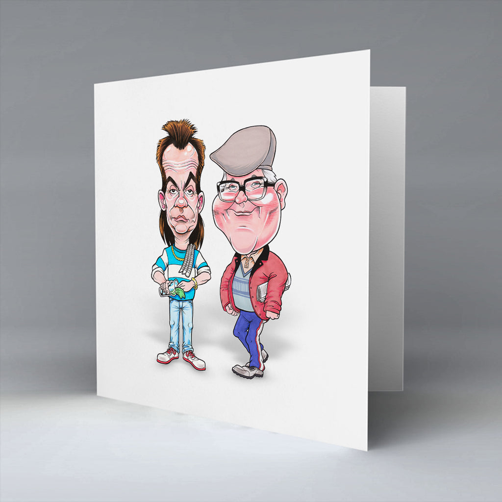 The Barman and The Barred Greetings Card