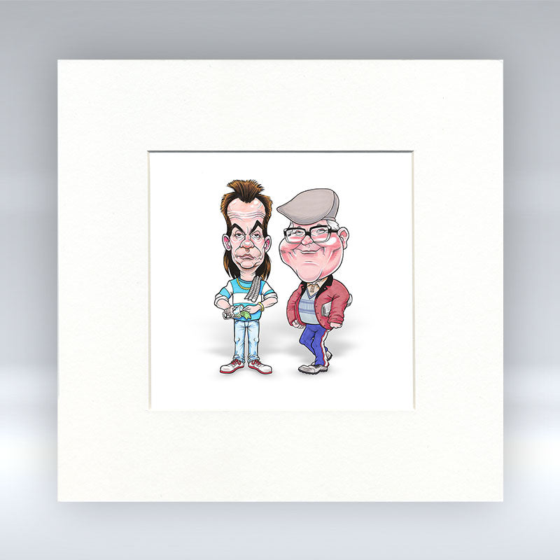 The Barman and The Barred - Mounted Print