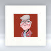 The Barred - Colour Mounted Print